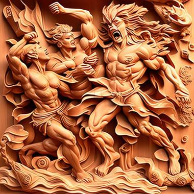 3D модель Hot Springing a Leak The Urimoo Trio and the Hot Spring (STL)